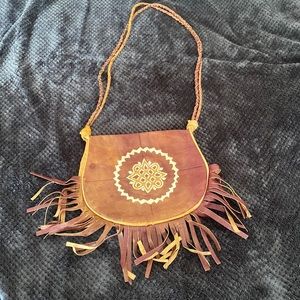 Vintage one of a kind! Ethiopian handmade  leather purse.